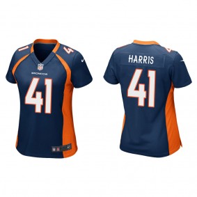 Women's Denver Broncos Anthony Harris Navy Game Jersey