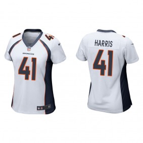 Women's Denver Broncos Anthony Harris White Game Jersey