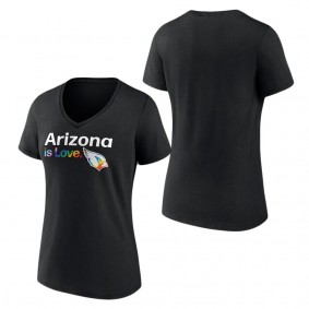 Women's Arizona Cardinals Fanatics Branded Black City Pride Team V-Neck T-Shirt