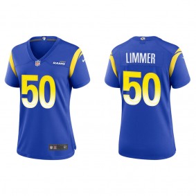Women's Beaux Limmer Los Angeles Rams Royal Game Jersey