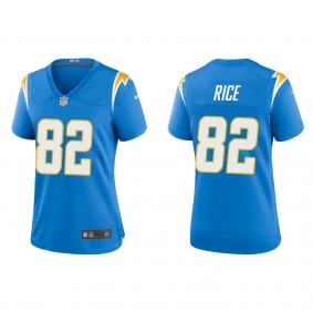 Women's Brenden Rice Los Angeles Chargers Powder Blue Game Jersey