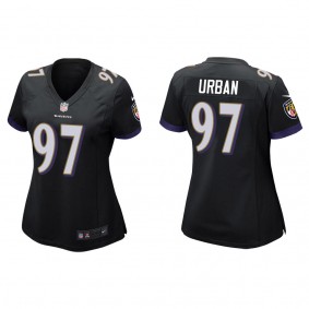 Women's Baltimore Ravens Brent Urban Black Game Jersey