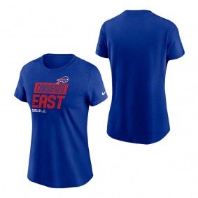 Women's Buffalo Bills Nike Royal 2022 AFC East Division Champions Locker Room Trophy Collection T-Shirt