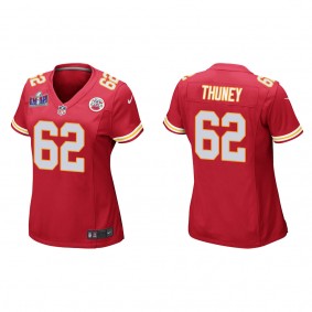 Women's Joe Thuney Kansas City Chiefs Red Super Bowl LVIII Game Jersey