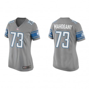 Women's Christian Mahogany Detroit Lions Silver Game Jersey