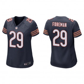 Women's D'Onta Foreman Chicago Bears Navy Game Jersey