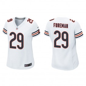 Women's D'Onta Foreman Chicago Bears White Game Jersey