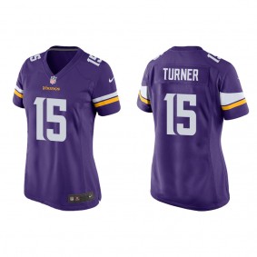 Women's Dallas Turner Minnesota Vikings Purple Game Jersey