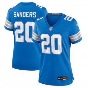 Women's Detroit Lions Barry Sanders Blue Retired Player Game Jersey