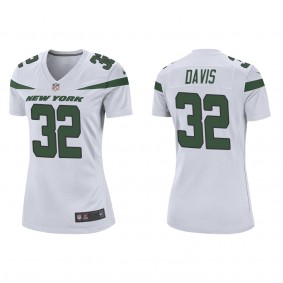 Women's Isaiah Davis New York Jets White Game Jersey