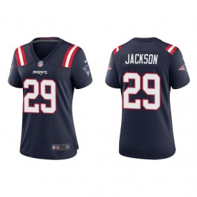 Women's J.C. Jackson New England Patriots Navy Game Jersey