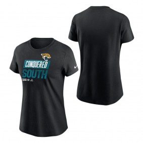 Women's Jacksonville Jaguars Nike Black 2022 AFC South Division Champions Trophy Collection T-Shirt