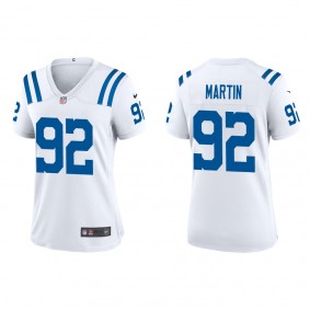 Women's Indianapolis Colts Jacob Martin White Game Jersey
