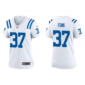 Women's Indianapolis Colts Jake Funk White Game Jersey