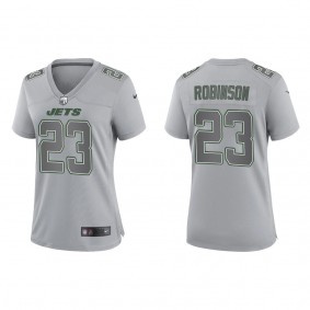 Women's New York Jets James Robinson Gray Atmosphere Fashion Game Jersey