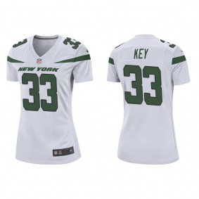 Women's Jaylen Key New York Jets White Game Jersey