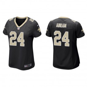 Women's Johnathan Abram New Orleans Saints Black Game Jersey