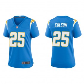 Women's Junior Colson Los Angeles Chargers Powder Blue Game Jersey
