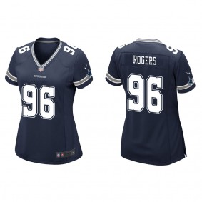 Women's Justin Rogers Dallas Cowboys Navy Game Jersey