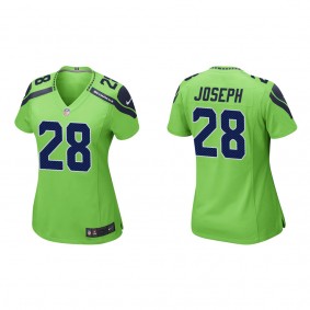 Women's Seattle Seahawks Kelvin Joseph Neon Green Game Jersey