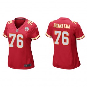 Women's Kingsley Suamataia Kansas City Chiefs Red Game Jersey