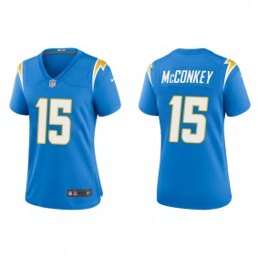 Women's Ladd McConkey Los Angeles Chargers Powder Blue Game Jersey
