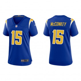 Women's Ladd McConkey Los Angeles Chargers Royal Alternate Game Jersey