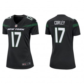 Women's Malachi Corley New York Jets Black Game Jersey