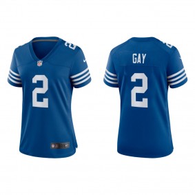 Women's Matt Gay Indianapolis Colts Royal Alternate Game Jersey
