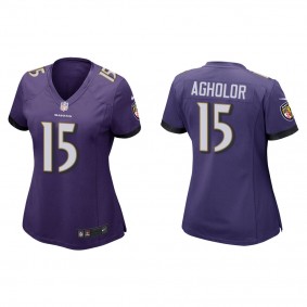 Women's Nelson Agholor Baltimore Ravens Purple Game Jersey