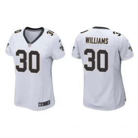 Women's Jamaal Williams New Orleans Saints White Game Jersey