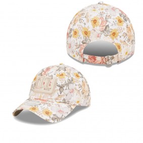 Women's New York Giants Cream Bloom 9TWENTY Adjustable Hat