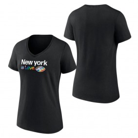 Women's New York Jets Fanatics Branded Black City Pride Team V-Neck T-Shirt