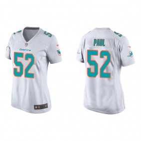 Women's Patrick Paul Miami Dolphins White Game Jersey