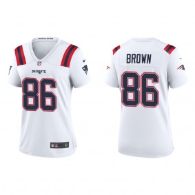 Women's New England Patriots Pharaoh Brown White Game Jersey