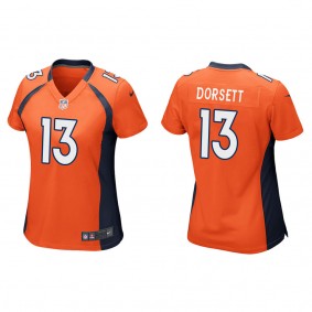 Women's Denver Broncos Phillip Dorsett Orange Game Jersey