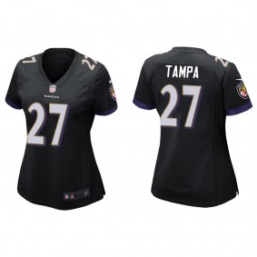 Women's T.J. Tampa Baltimore Ravens Black Game Jersey