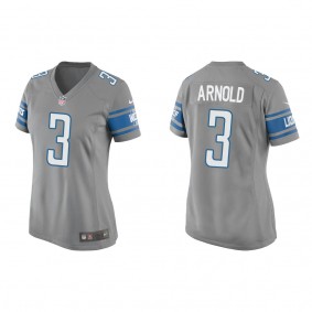 Women's Terrion Arnold Detroit Lions Silver Game Jersey