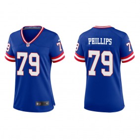 Women's New York Giants Tyre Phillips Royal Classic Game Jersey