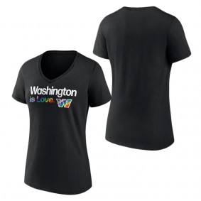 Women's Washington Commanders Fanatics Branded Black City Pride Team V-Neck T-Shirt