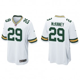 Men's Green Bay Packers Xavier McKinney White Game Jersey