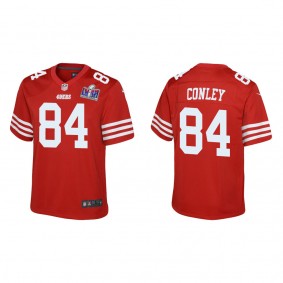 Youth Chris Conley San Francisco 49ers Scarlet Super Bowl LVIII Game Jersey