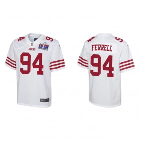Youth Clelin Ferrell San Francisco 49ers White Super Bowl LVIII Game Jersey