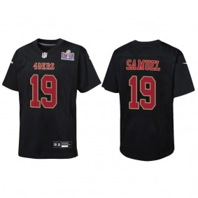 Youth Deebo Samuel San Francisco 49ers Black Super Bowl LVIII Carbon Fashion Game Jersey