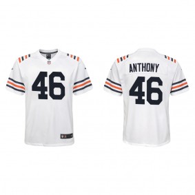 Youth Chicago Bears Andre Anthony White Classic Game Jersey