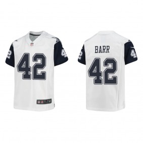 Youth Dallas Cowboys Anthony Barr White Alternate Game Jersey