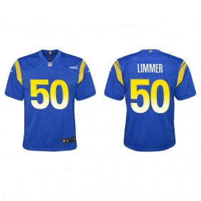 Youth Beaux Limmer Los Angeles Rams Royal Game Jersey
