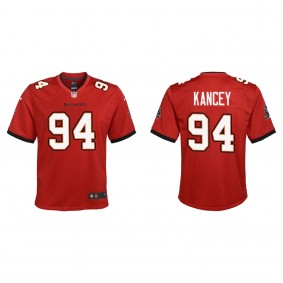 Youth Tampa Bay Buccaneers Calijah Kancey Red 2023 NFL Draft Game Jersey