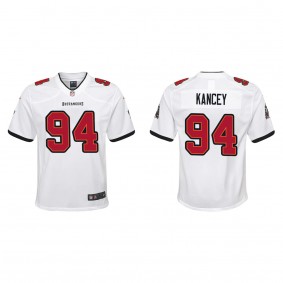Youth Tampa Bay Buccaneers Calijah Kancey White 2023 NFL Draft Game Jersey