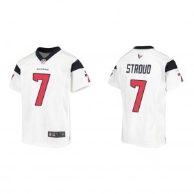 Youth Houston Texans C. J. Stroud White 2023 NFL Draft Game Jersey